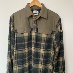Fjallraven heavy weight flannel shirt jacket